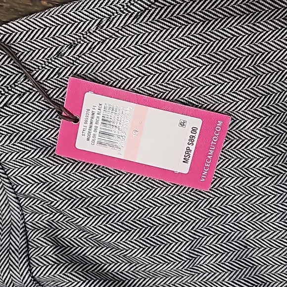 VINCE CAMUTO black & white tweed sz 10 Petite new NWT - Picture 2 of 7